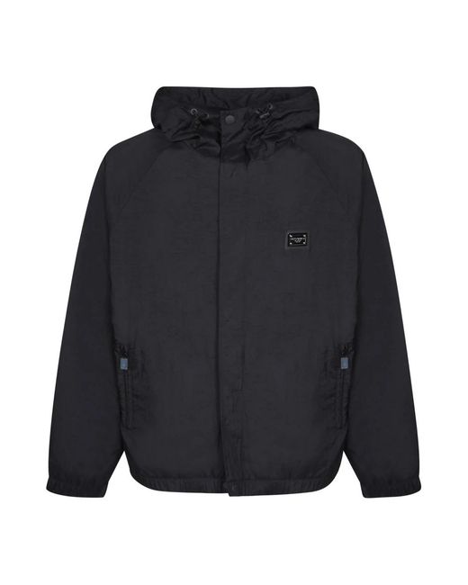 Dolce & Gabbana Jassen ,Zwart ,Nylon Nylon Jacket in het Blue voor heren