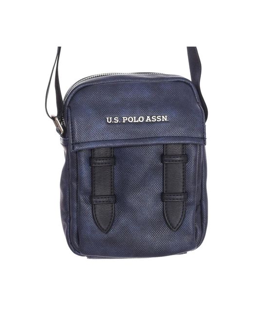 U.S. POLO ASSN. Blue Cross Body Messenger for men