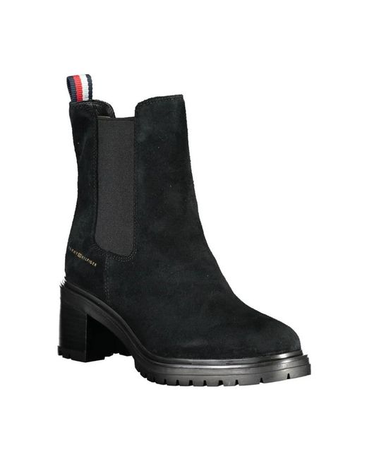 Tommy Hilfiger Black Heeled Boots
