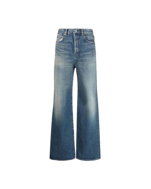 Saint Laurent Blue Loose-Fit Jeans