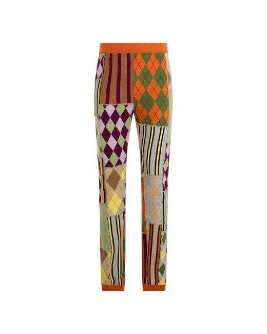 Moschino Multicolor Straight Trousers for men