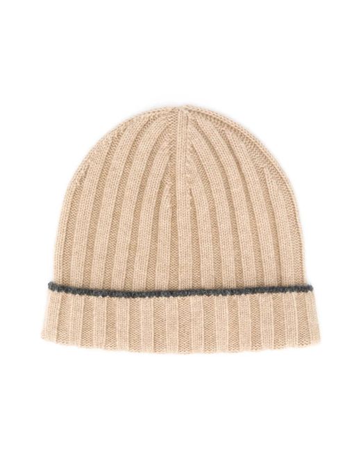 Brunello Cucinelli Natural Beanies for men