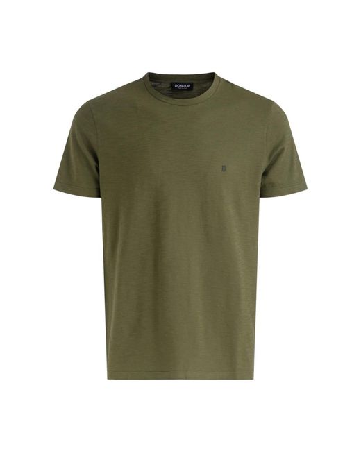Dondup Grünes flammen regular fit t-shirt in Green für Herren