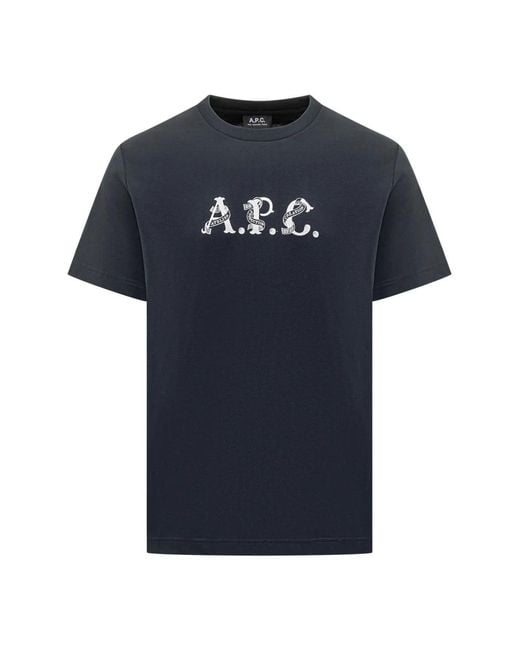 A.P.C. T-Shirts in het Blue voor heren