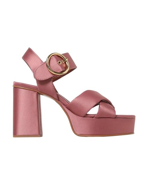 See By Chloé Pink High Heel Sandals