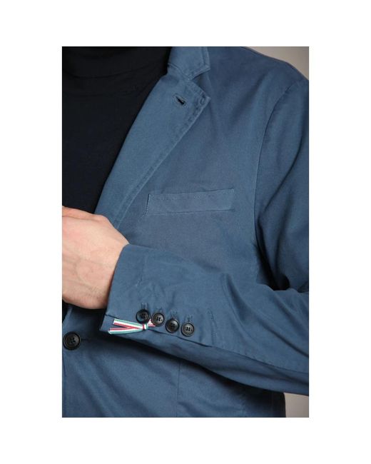 Mason's Jassen ,Blauw ,Katoen Stretch Gabardine Blazer in het Blue voor heren