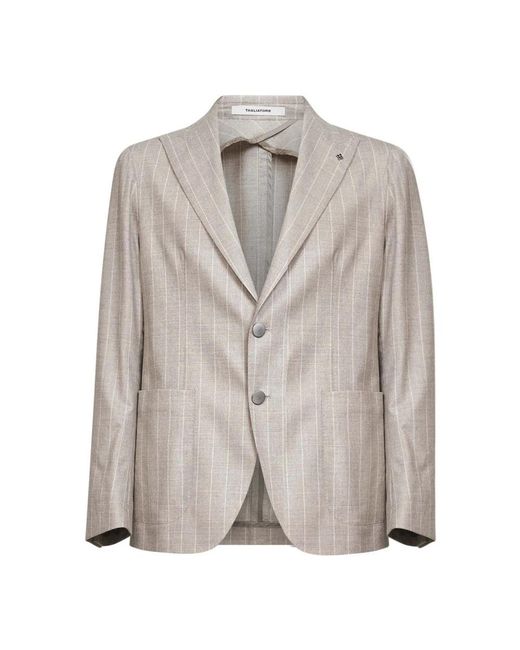 Tagliatore Jassen ,Grijs ,Single-Breasted Blazer in het Gray voor heren