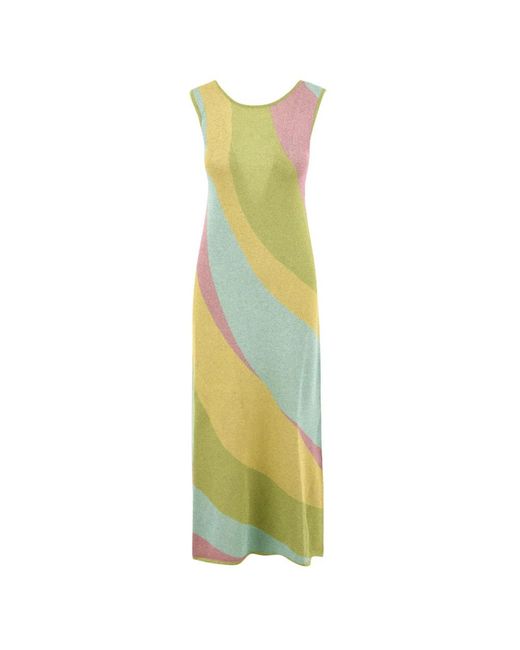 Akep Yellow Knitted Dresses