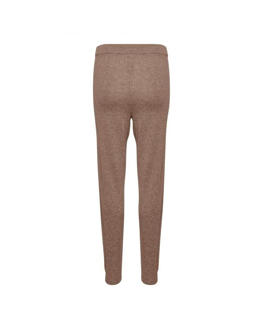 Part Two Brown Slim-Fit Trousers