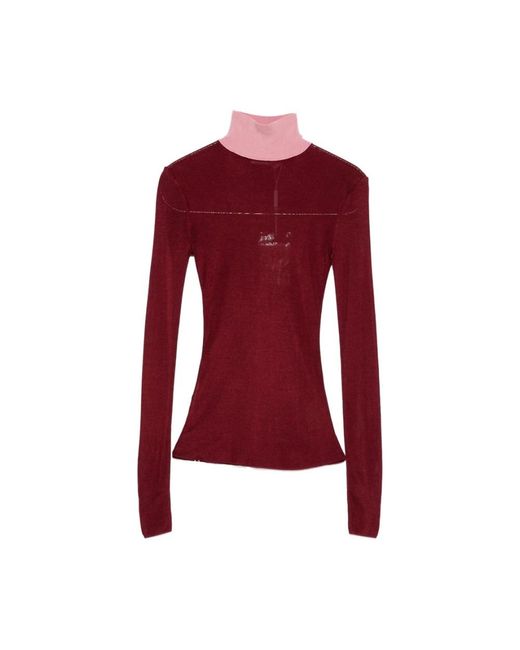 Turtlenecks Self-Portrait de color Red