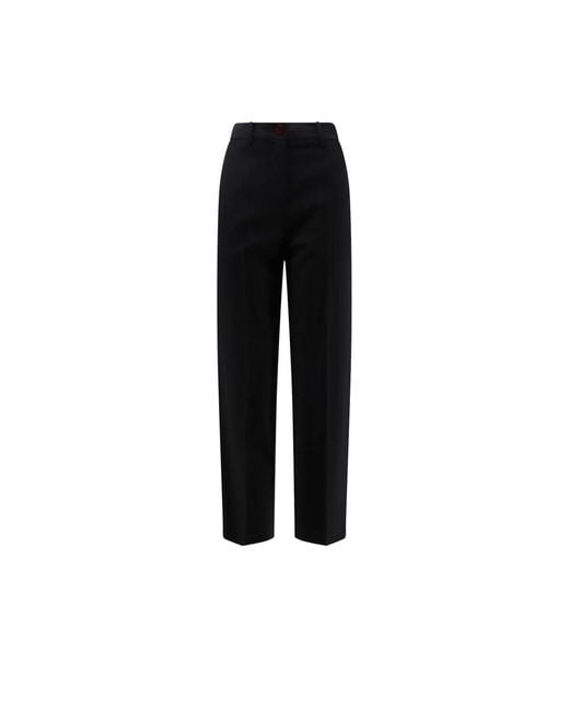 Alysi Black Straight Trousers