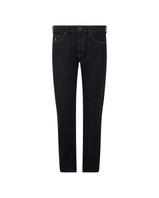 Moorer Blue Slim Fit Jeans for men