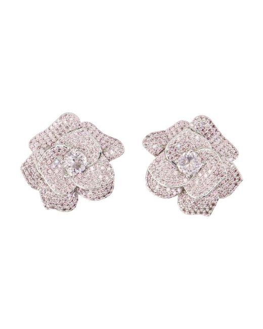 Self-Portrait Earrings in het Pink