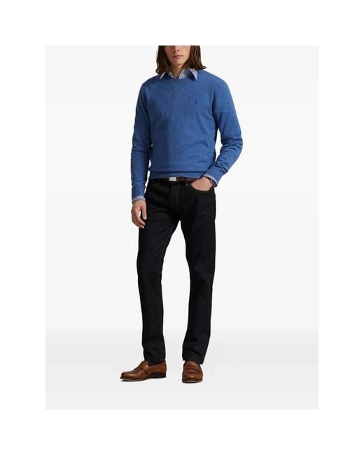 Polo Ralph Lauren Blue Round-Neck Knitwear for men