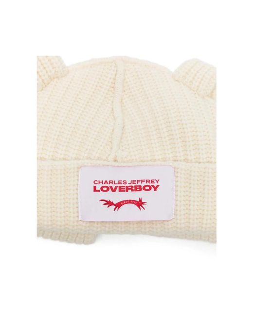 Loverboy by Charles Jeffrey Natural Beanies for men