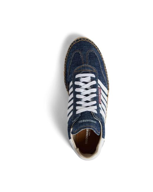 DSquared² Jeans-Sneakers mit Espadrille-Sohle in Blue für Herren