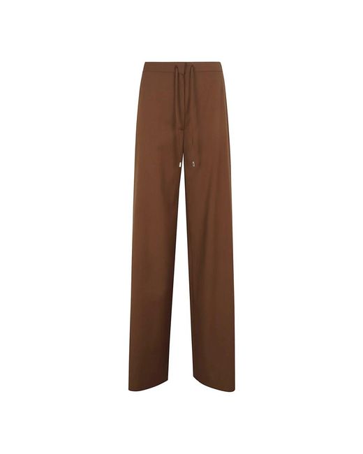 Max Mara Brown Wide Trousers