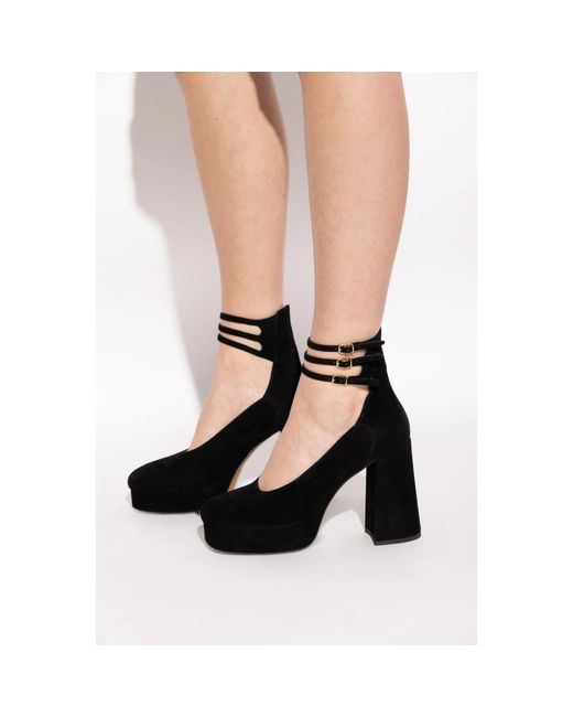 Chloé Schoenen ,Zwart ,Leer Loti Hakken Schoenen in het Black