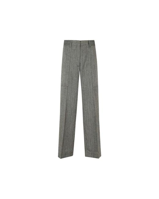 Forte_forte Gray Wide Trousers