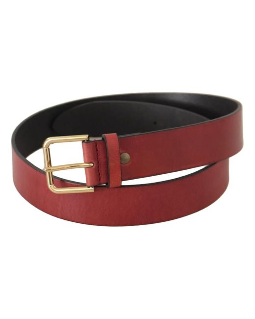 Dolce & Gabbana Red Belts for men