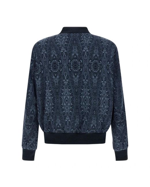 Etro Jacquard Bomber Jacket in het Blue voor heren