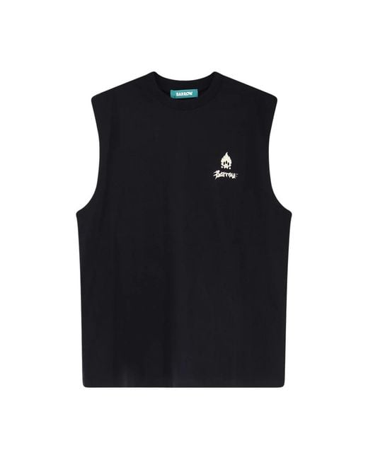 Barrow Black Sleeveless Tops for men