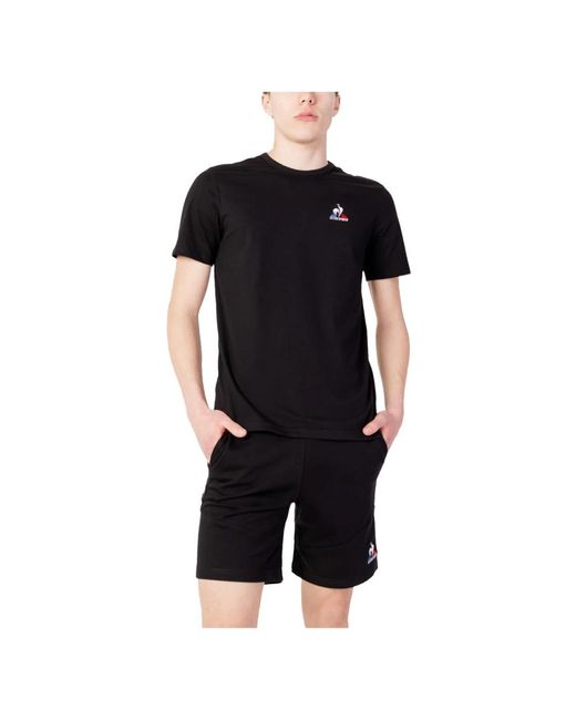 Le Coq Sportif Black T-Shirts for men
