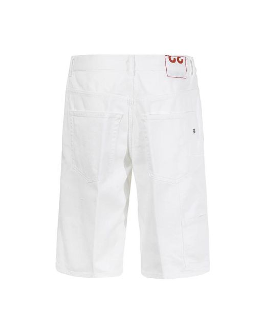 Dondup White Casual Shorts for men