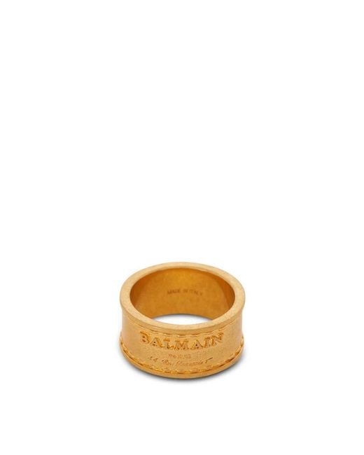 Anello tubolare iconico di Balmain in Metallic