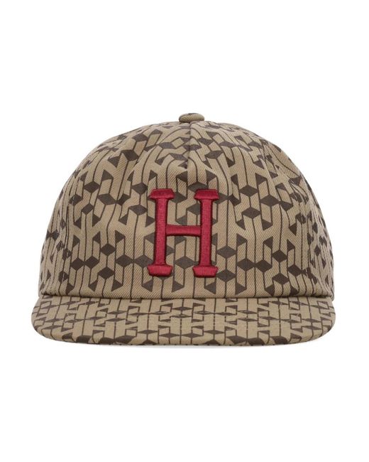 Huf Accessoires ,Wol Klassieke Platte Klep Pet Karamel in het Brown voor heren