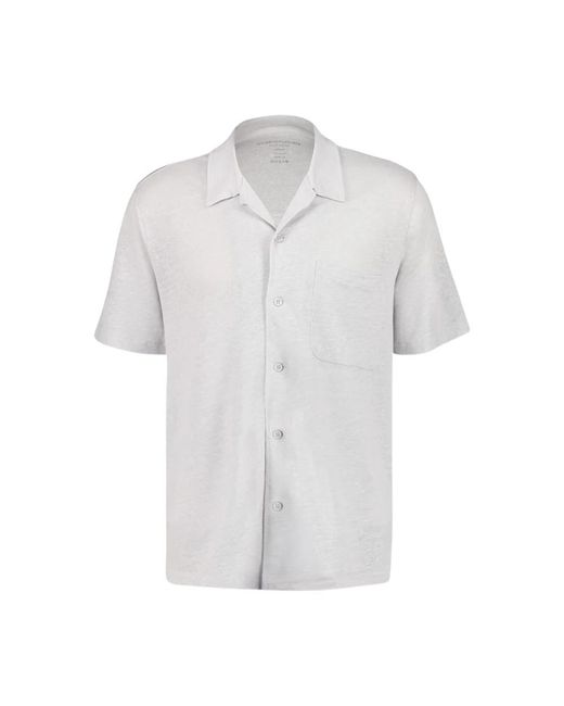 Majestic Filatures White Short Sleeve Shirts for men