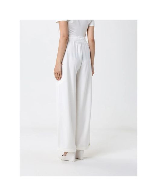 Liu Jo White Wide Trousers