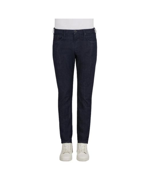 Emporio Armani Blue Slim Fit Jeans for men