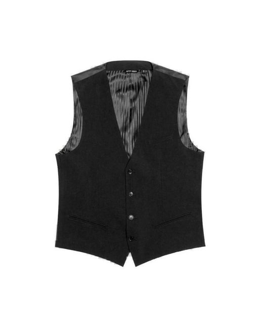 Antony Morato 5Button Vest in het Black voor heren