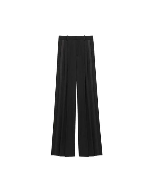 Saint Laurent Black Wide Trousers for men