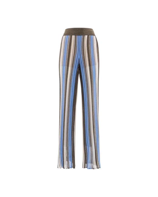 Nenette Blue Wide Trousers