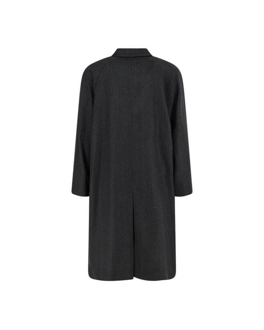 Hevò Black Single-Breasted Coats for men