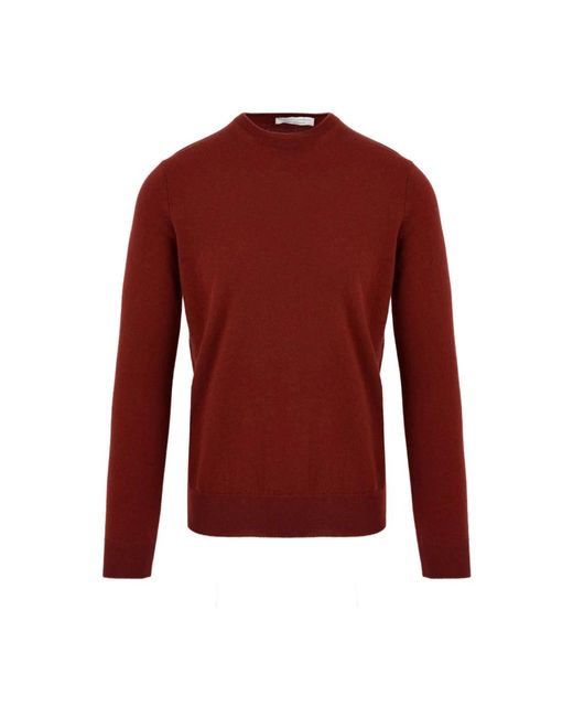 Round-Neck Knitwear di FILIPPO DE LAURENTIIS in Red da Uomo