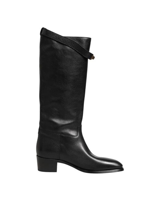 Dolce & Gabbana Black Cowboy & Biker Boots