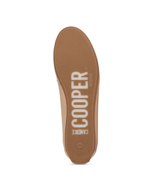 Candice Cooper Natural Sneaker aus leder und wildleder im 90er-stil
