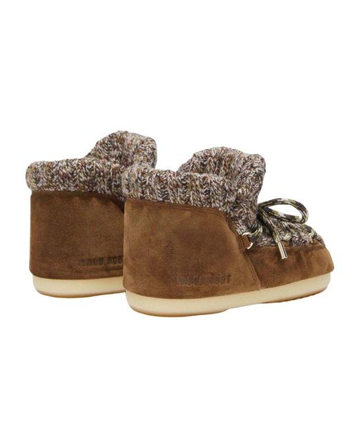 Moon Boot Brown Braune schnürschuhe