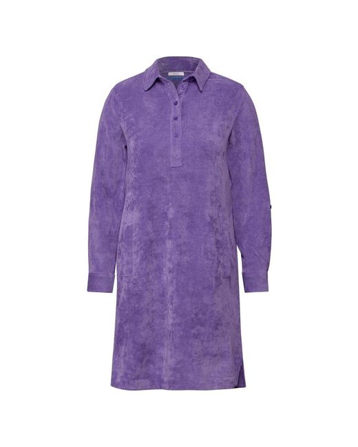 Cecil Purple Cordkleid in unifarbe