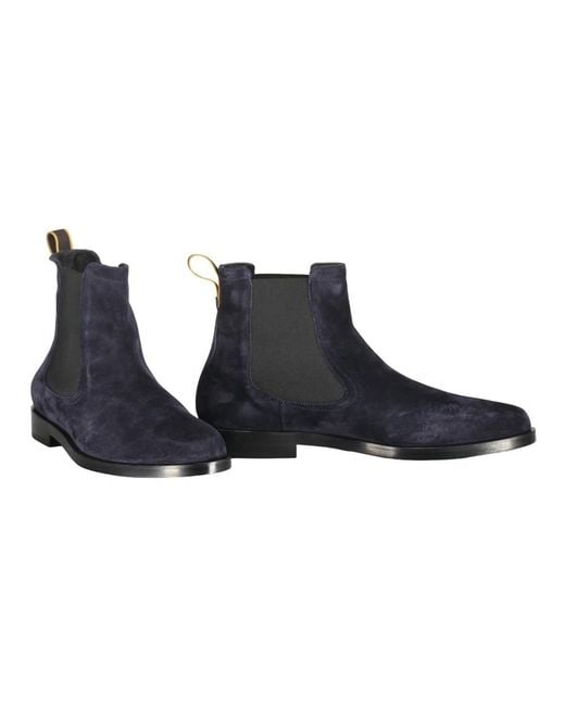 Moorer Blue Chelsea Boots for men