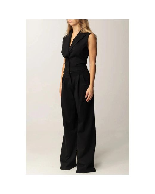 Manila Grace Black Jumpsuits