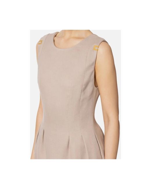 Elisabetta Franchi Natural Short Dresses