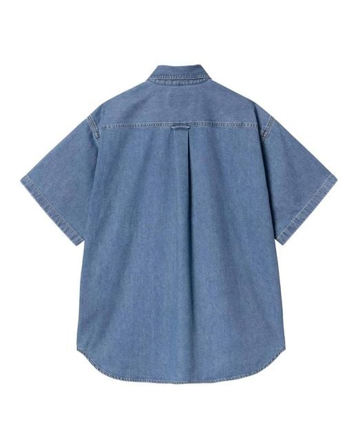 Carhartt Blue Denim Shirts for men