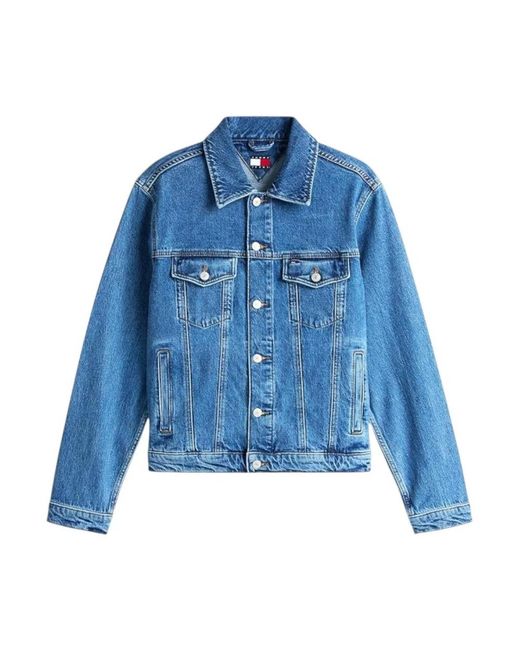 Tommy Hilfiger Blue Denim Jackets for men