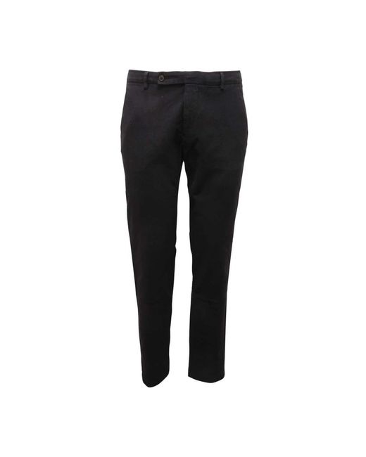 Berwich Black Slim-Fit Trousers for men