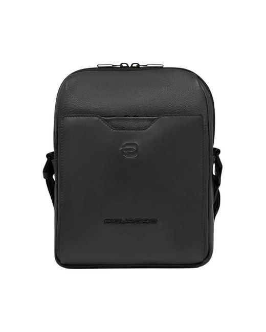Piquadro Black Cross Body Bags for men