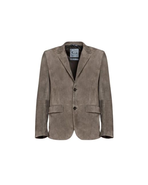 Gimo's Brown Leather Jackets for men